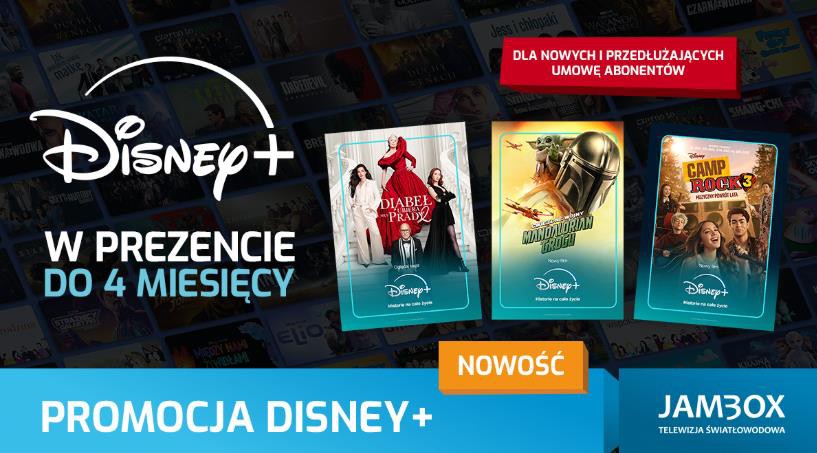 Disney+ w prezencie do 4 miesięcy